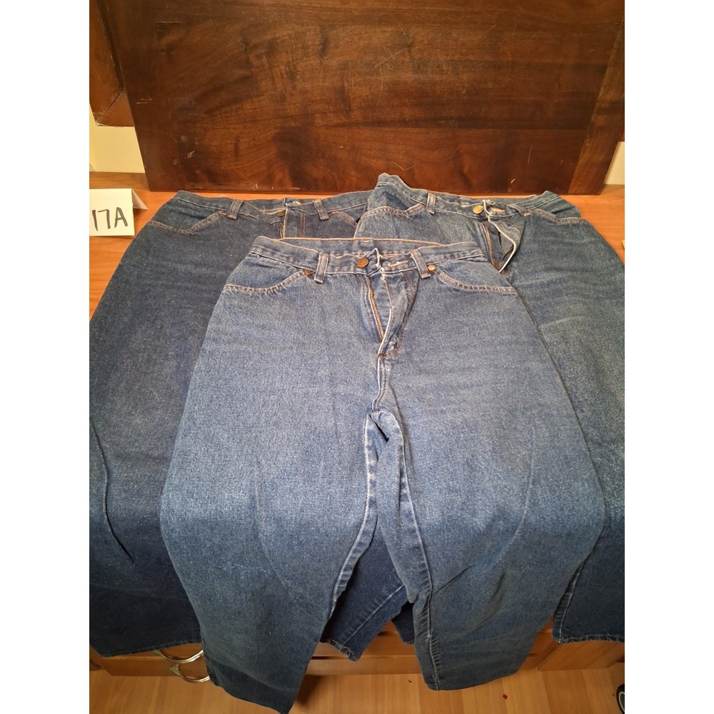 Lot of 3 Vintage Rustler Jeans Women Size 8 Petite 80s Style Jeans